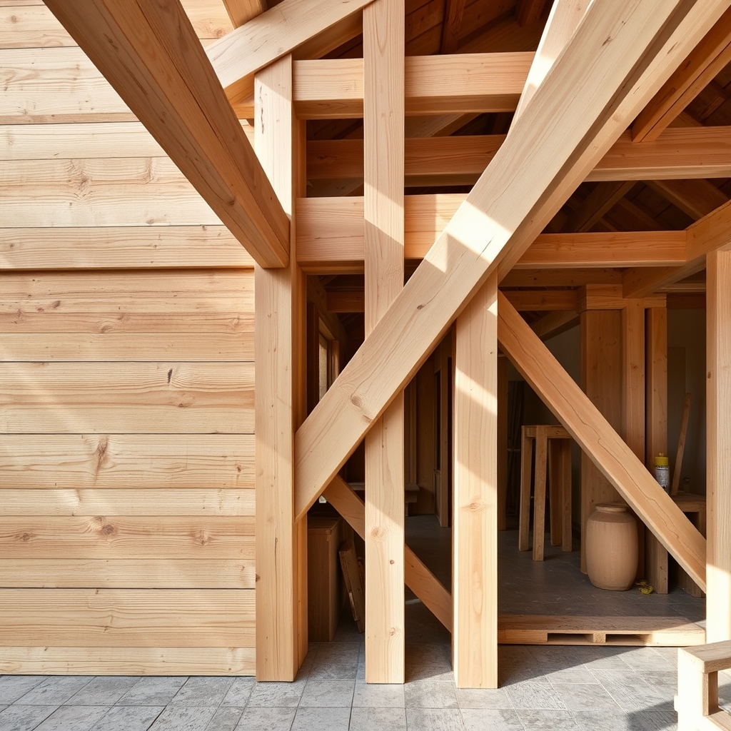 détail d'ouvrage Extension bois (illustration)