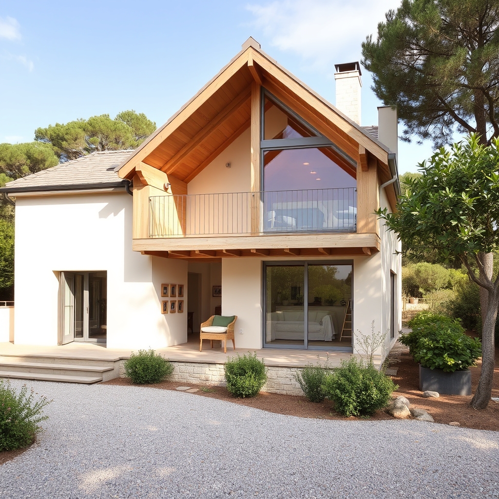 maison à ossature bois à Mougins (illustration)