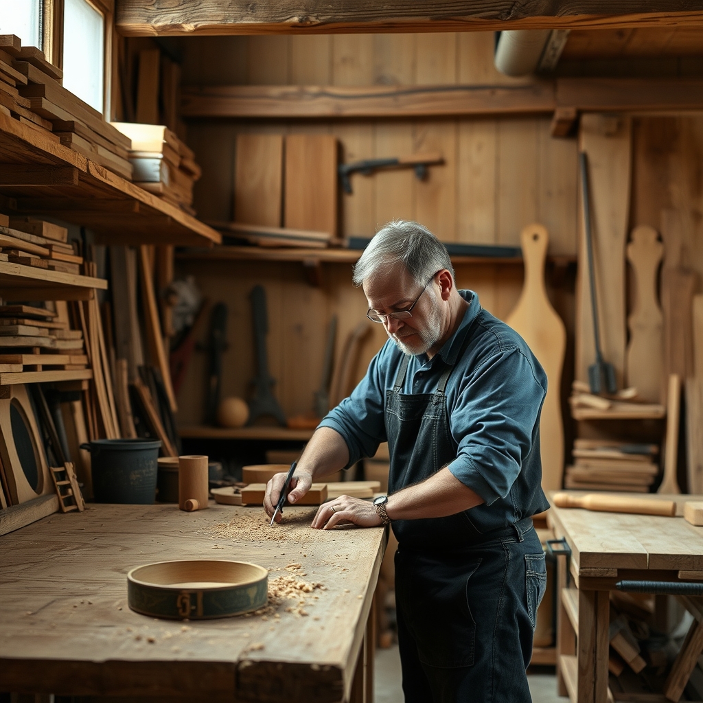 atelier de maison à ossature bois (illustration)